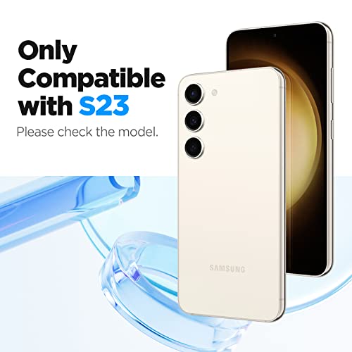 Spigen Protetor de tela de vidro temperado [Glas.tR EZ Fit] projetado para Galaxy S23 (2023) [pacote