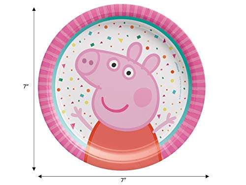 Peppa Pig Party Supplies Bundle With Plates, Napkins, Cups, And Table Cover For 8 Guests #TOP2