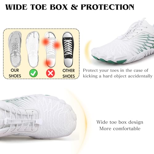 Image of Hike Barefoot Shoes for Women Men Non-Slip Breathable Walking Shoes Wide Toe Box Comfortable Athletic Footwear