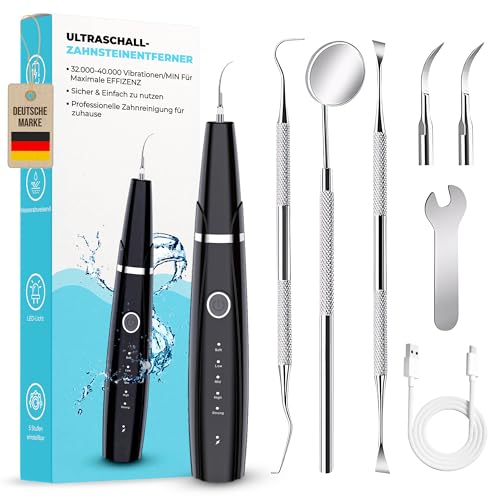 Zahnsteinentferner | Ultraschall Zahnreinigung für Zuhause | Individuelle Pflege danke 5 Modi |Leistungsstarke & wiederaufladbare Batterie | Einfache Anwendung durch LED-Licht
