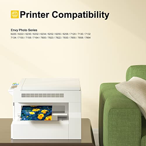 64Xl Ink Cartridge Combo Pack High Yield Replacement For Hp Ink 64 64 Xl For Envy Photo 7858 7855 7155 6255 6252 7120 6232 7158 7164 Envy 7255E 7955E 7958E Tango X Printer (1 Black, 1 Tri-Color) #TOP3
