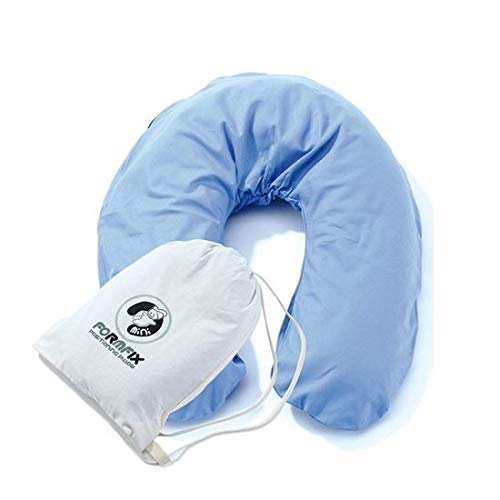 Mini Coussin de Grossesse - Coussin d'allaitement au format voyage sans taie d'oreiller - 125x50cm