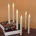 DRomance Ivory Flameless Taper Candles with Remote and Timer 6 Pack Battery Operated LED Flickering Taper Candles Real Wax Dimmable Light Dinner Wedding Holiday Decor(0.78