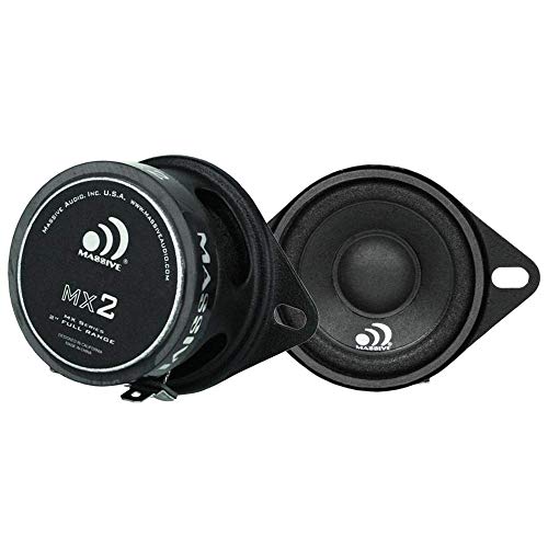 Massive Audio MX2-2 Inch / 20-Watt Full Range Speakers. (2.5" Mounting Hole)