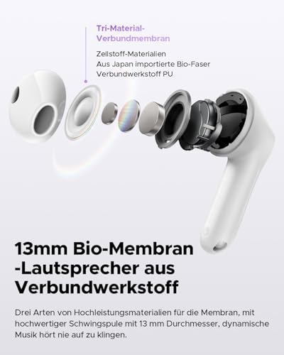 Soundpeats Air5 Bluetooth Kopfhörer mit Snapdragon Sound und 30 Stunden Spielzeit