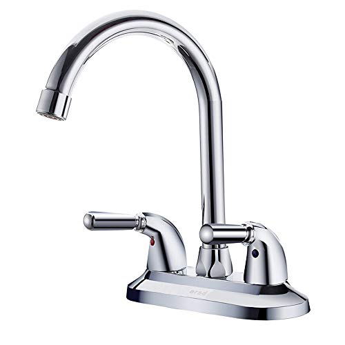 Lavabo de salle de bain robinet mélangeur double trou en cuivre