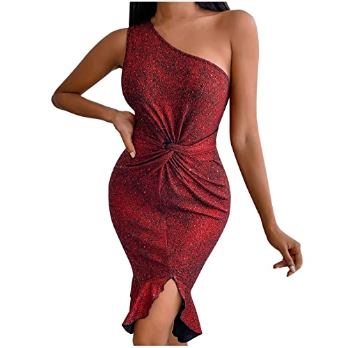 summer dresses for women 2022 Sleeveless Round-Neck Dress Women's Fashion Casual Slant Shoulder Tem