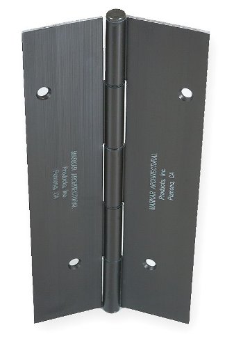 MARKARFM100-102-313 - MARKAR Continuous Hinge: Aluminum, 96 in Door Leaf Ht, 1 3/4 in Door Leaf Wd, 2 Holes per Leaf
