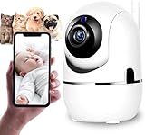 Babá Eletrônica Premium Sem Fio, Wi-Fi Câmera Visão Noturna Áudio Bidirecional Infravermelho Monitoramento por Celular - Bebê Pet Idoso Casa - Alerta de movimento - Full HD 1080p App Yoosee
