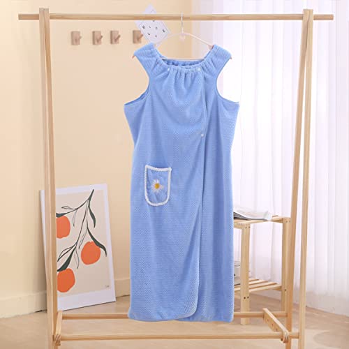 Ipqyihf Women's Spa/Bath Body Wraps & Hair Towel Quick Dry Absorb Water Wearable Bathrobes Shower Wrap Towel For Women (Purple,L: 145~200 Lbs) #TOP3