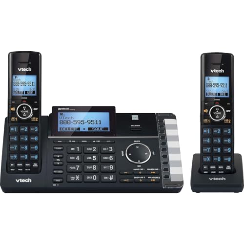 VTech 2-Handset Cordless Telephone, Black (DS6251-2)