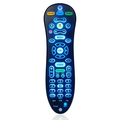S30 Remote Compatible with AT&T U-Verse Receiver Replace S30-S1B ISB7005 ISB7000 Cable Box Universal Remote Control with Backlit Function (Battery not Included)