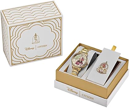 Citizen Conjunto de caixa feminino Disney Bela e Fera com pino