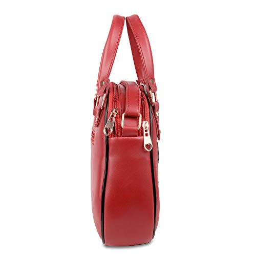 Image of SHAMRIZ Women's Fashionable Sling Bag - Lightweight, Durable, and Stylish Shoulder Bag for Everyday Use - Perfect for Travel, Shopping, and Casual Outings, Fits All Essentials.(Red)