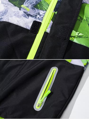 Image of Kids Rain Jacket Boys Girls Fleece Lined Rain Coat Windbreaker