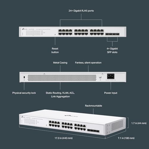 Image of TP-Link Festa FS328G, 28 Port Gigabit Smart Managed Switch, Static Routing