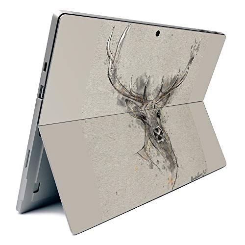 Image of MightySkins Carbon Fiber Skin for Microsoft Surface Pro 7 - Ink Buck | Textured Carbon Fiber Finish | Easy to Apply, Remove, and Change Styles | Made in The USA
