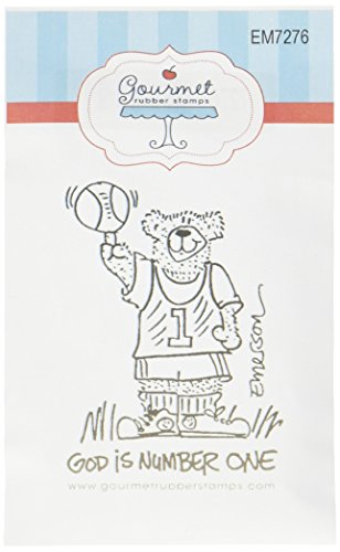 Gourmet Rubber Stamps God is Number One Cling Stamps, 2.75 x 4.75
