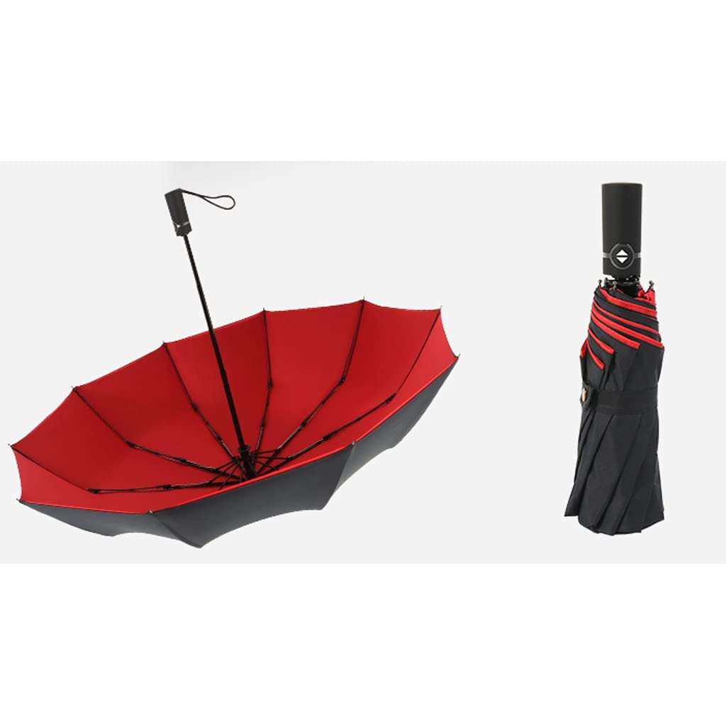 XYNSNDB Reise-Regenschirm, doppellagiger Regenschirm, automatischer Regenschirm, groß, sonnig und regnerisch, Dual-Use-Geschäft, Faltbarer Regenschirm, Geschenk-Regenschirm, Outdoor-Regenschirm, D-
