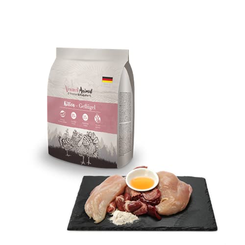 Venandi Animal – Premium Katzenfutter – Kitten – Geflügel, mit viel frischem Fleisch, Trockenfutter, getreidefrei 2er Pack (1 x 300g) – Ansicht 2