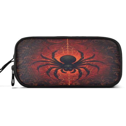 Image of Caikeny Pencil Case Digital Black Spider Pen Bag Large Capacity Pencil Box Pen Pouch with Zipper Cosmetic Organizer for Kids Teens Adults