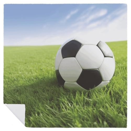 Servilletas de Tela Soccer Ball On Grassy Pack de 4 miniatura 6