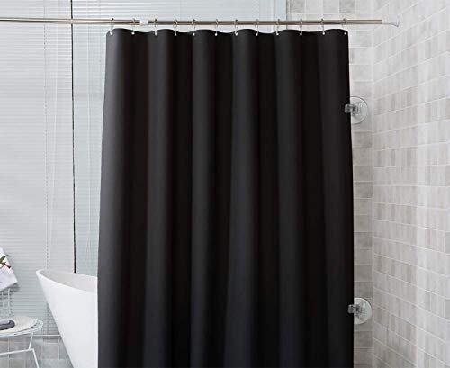 4 Pack Shower Curtain Clips, Shower Windproof Splash Guard - Self Adhesive Shower Curtain Weight Clip (Clear)