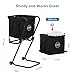CEPHKY Portable Tennis Ball Hopper with Wheels, Foldable Ball Caddy Holder for Baseball, Pickleball, Softball and Tennis Balls, Large Capacity Basket for Easy Storage & Transport, Holds 100-150 Balls