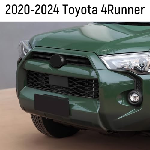 Image of ZZEQYG Grille Insert Cover Trim Compatible with 2024 2023 2022 2021 2020 Toyota 4Runner Accessories ABS Middle Front Center Grille Insert Cover Strips (Bright Black)