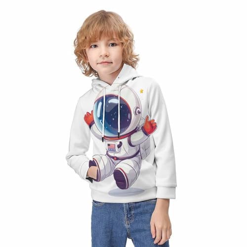 Sweat pull à capuche astronaute 3D : cadeau parfait garçon 12-14 ans - 3