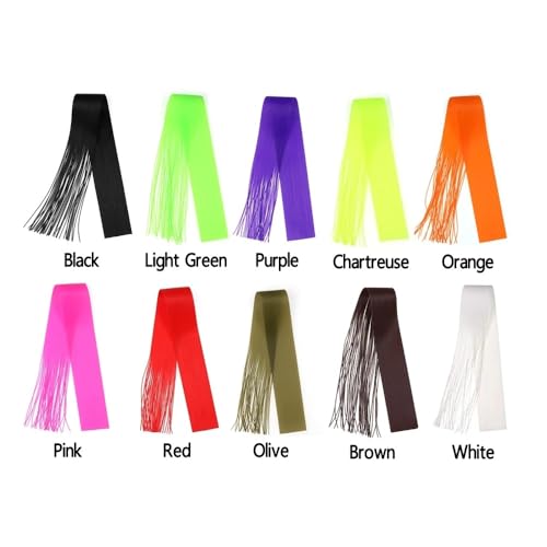 Set 40 hebras 10 colores 30cm para moscas de pesca miniatura 3