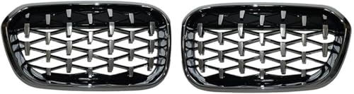 Grilles de pare-chocs BMW Série 1 entretoise diamant Full Silver