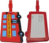 Doppeldecker Bus Bag Kofferanhänger Reisetasche Tasche Anhänger Adresse Reise