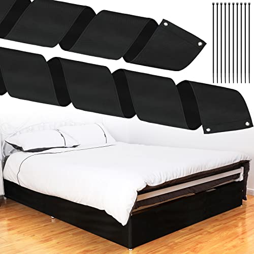 Boao Under Bed Blocker for Pets 220 x 6 Inch with Black Zip Ties Under Couch Blocker Bed Barrier for Dogs Cats Pets Puppy Furniture Bottom Black