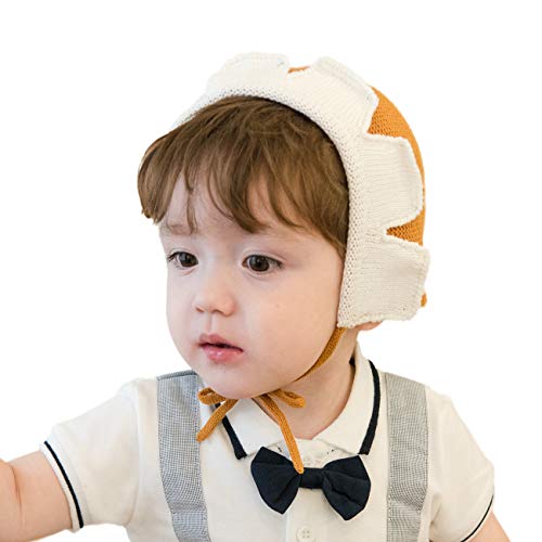 LLmoway Baby Toddler Girl Beanie Winter Knit Hat Soft Cute Cotton Hat with Strap