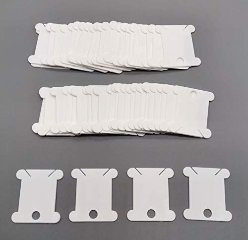 300 Pieces Plastic Floss Bobbins With 1 Bobbin White Winders For Cross Stitch Cotton Thread Craft Diy Sewing Storage, Thread Organizer Holder Set Embroidery Thread Cards Cross Stitch Bobbin 300 + 1 #TOP5