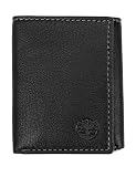 Carteira masculina Timberland de couro legítimo, preta (Blix), tamanho único