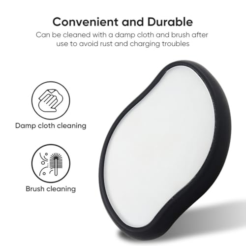 AEIOPRS 1 Pcs Crystal Haarentferner Nano Haarentferner Stein Damen Haarentfernung ohne Rasieren Epilierer Effekt für Glatte Haut Ohne Stoppeln Schwarz