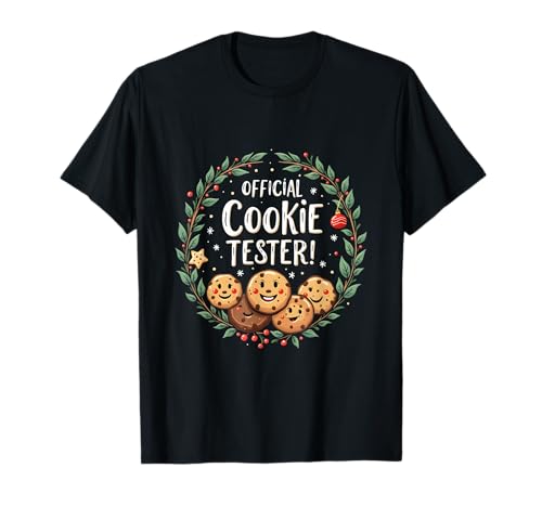 Probador Oficial De Galletas Felices Navidad Camiseta