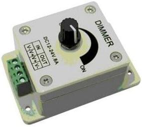 Jkl Components ZDM-01 LED Dimmer, Dial, 12/24 VDC at 8A, 3.5" L x 2.4" W x 2.3" H
