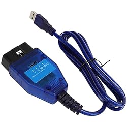 Cable Adaptador OBD 2, Cable de Diagnóstico para Automóvil Plug and Play Transmisión Estable de Alta Precisión Resistente a Impactos para Altea Arosa Cordoba