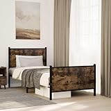 JHQHSM Letto in metallo senza materasso, 80 x 200 cm, con rete a doghe e spazio di archiviazione, robusto telaio in acciaio per adulti, design classico con testiera e poggiapiedi, durevole