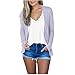 Cardigan Sweaters for Women Lightweight Long Sleeve Open Front Cardigans Fashion Soft Casual Summer Shirts 2025 Purple