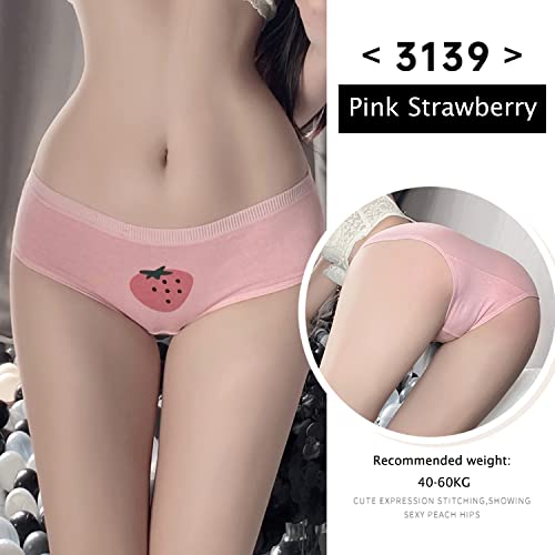 SINMIUANIME Women's Panties Breathable Cotton Brief Cosplay Anime Print Underwear Cute 5-Pack (3139)4