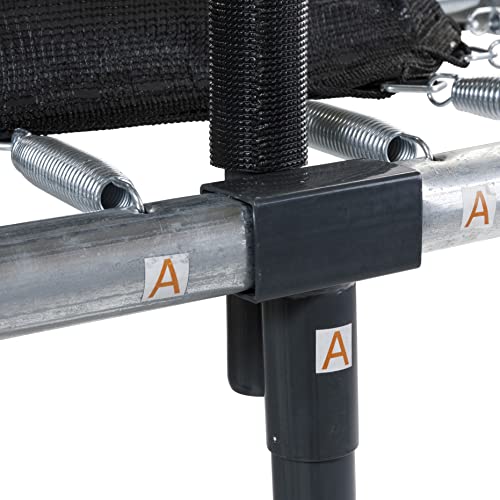 JumpKing Professionelles Trampolin, rechteckig, 2,4 x 3,6 m – Bild 5