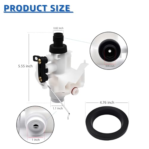 Image of 31705 Toilet Water Module Assembly Replacement For Thetford RV Toilet Parts 31705 Fits all Aqua Magic V High /Low Models such as 31688 31687 31683
