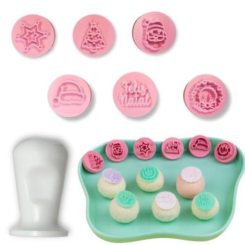 Kit Carimbo Para Doces Brigadeiro Carimbo de Natal Carimbo Natalino 2cm