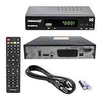 PremiumX Satelliten-Receiver HD 520SE FTA Digital SAT TV Receiver DVB-S2 FullHD HDMI SCART 2X USB Multimedia-Player, Astra Hotbird vorprogrammiert – Ansicht 6