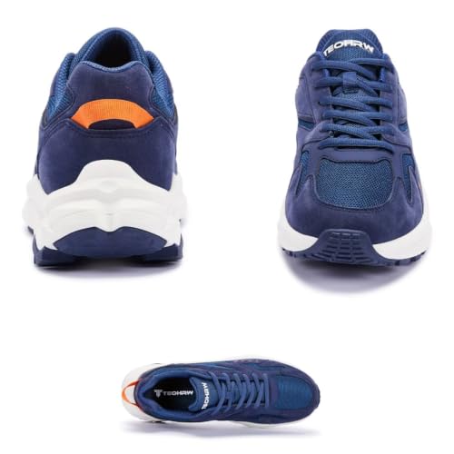 Image of Men's Extra Wide Walking Sneakers Wide Toe Box Orthopedic Shoes with Arch Support for Flat Feet & Foot Pain Relief