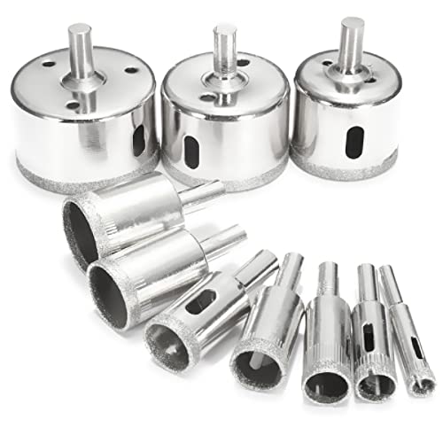 Broca de diamante 10 piezas para cerámica y vidrio miniatura 6